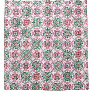 Moroccan Tile Pattern Shower Curtain