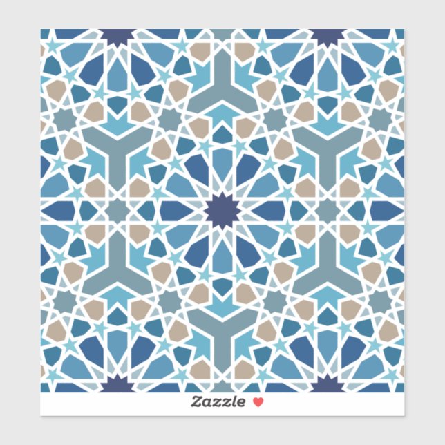Moroccan Tile Pattern Sticker (Sheet)