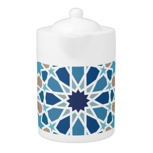 Moroccan Tile Pattern Teapot
