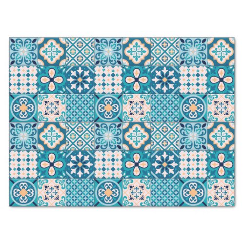 Moroccan Tile Pattern Tissue Paper