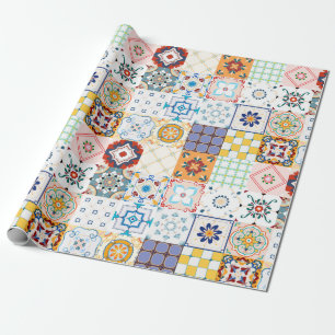 Moroccan Tile Pattern Wrapping Paper