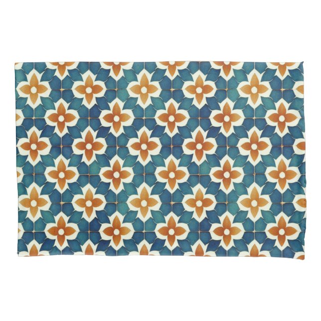 Moroccan Tile Pillow Case (Front)