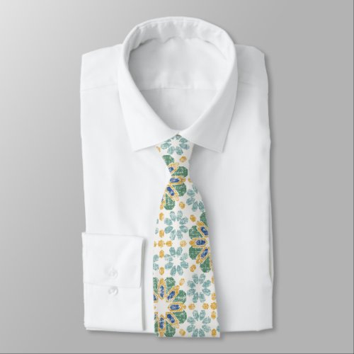 Moroccan Tile _ Pond Neck Tie