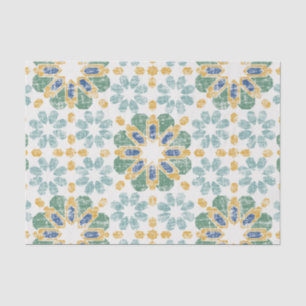 Moroccan Tile - Pond Tissue Paper