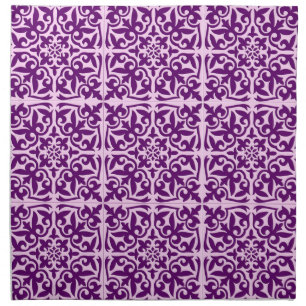 Moroccan tile - purple and orchid napkin