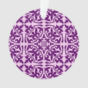 Moroccan tile - purple and orchid ornament