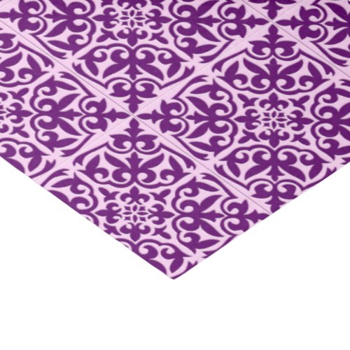 Moroccan tile _ purple and orchid tissue paper