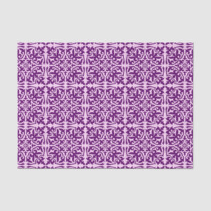 Moroccan tile - purple and orchid tissue paper
