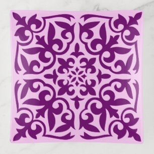 Moroccan tile - purple and orchid trinket tray