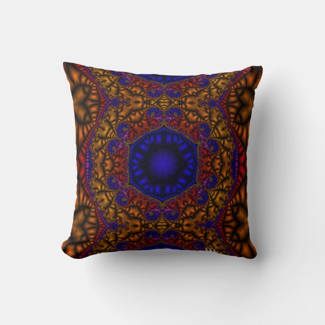 Moroccan Tile Throw Pillow (Front)
