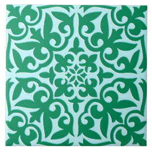 Moroccan tile - turquoise and aqua