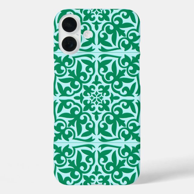 Moroccan tile - turquoise and aqua Case-Mate iPhone case (Back)