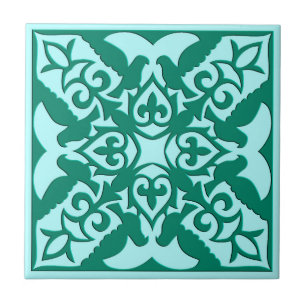 Moroccan Tile, Turquoise and Aqua Ceramic Tile