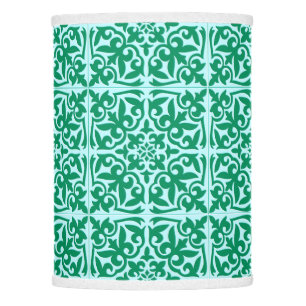 Moroccan tile - turquoise and aqua lamp shade