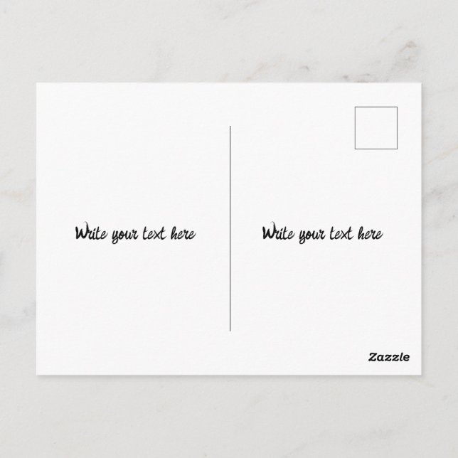  Moroccan Tile Wall Art | Blue & Yellow Zellij Postcard (Back)