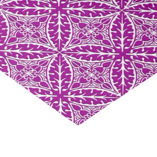 Moroccan tiles _ amethyst purple and white tissue paper