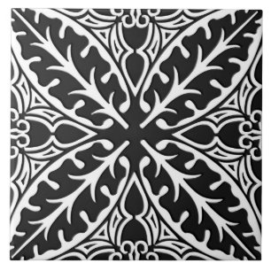 Moroccan tiles - black and white