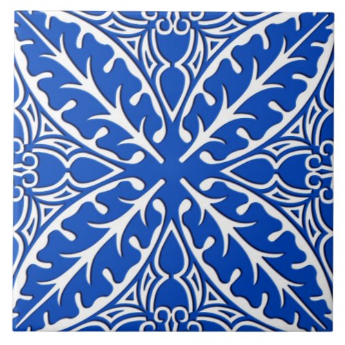 Moroccan tiles _ cobalt blue and white