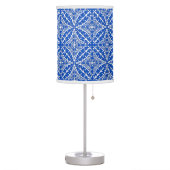 Moroccan tiles - cobalt blue and white table lamp (Left)