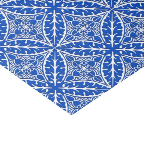 Moroccan tiles _ cobalt blue and white tissue paper
