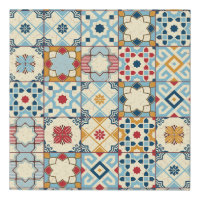 Moroccan tiles, colorful seamless pattern.