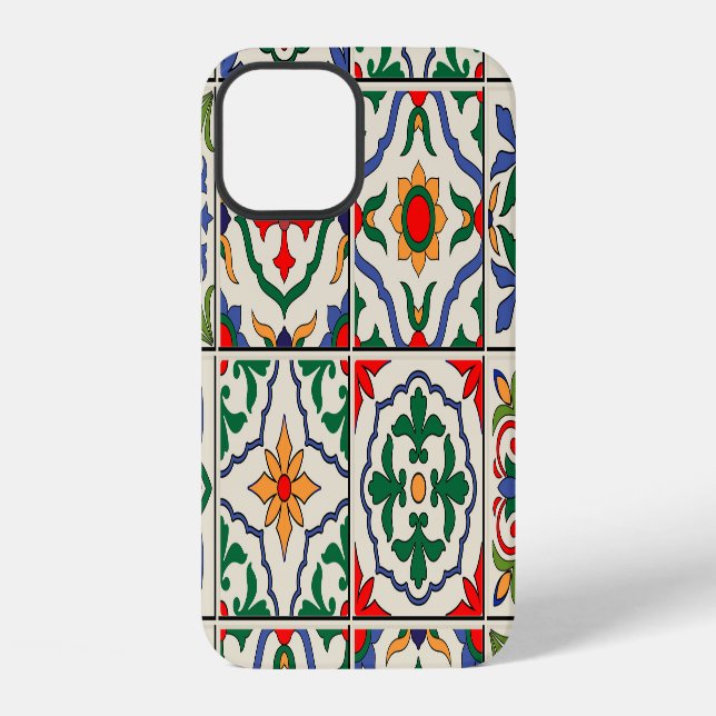 Moroccan Tiles: Colorful Seamless Pattern. Iphone Case (Back)