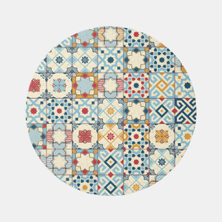 Moroccan tiles, colorful seamless pattern. rug