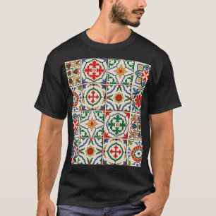 Moroccan Tiles: Colorful Seamless Pattern. T-Shirt
