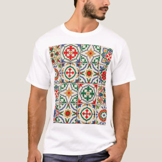 Moroccan Tiles: Colorful Seamless Pattern. T-Shirt