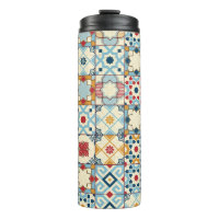 Moroccan tiles, colorful seamless pattern.