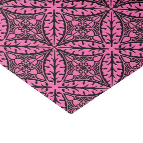 Moroccan tiles _ fuchsia pink and black tissue paper