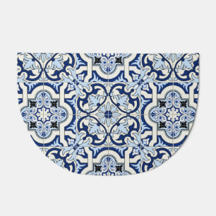 Moroccan Tiles: Gorgeous Blue Patterns. Doormat