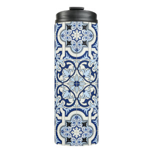 Moroccan Tiles: Gorgeous Blue Patterns. Thermal Tumbler