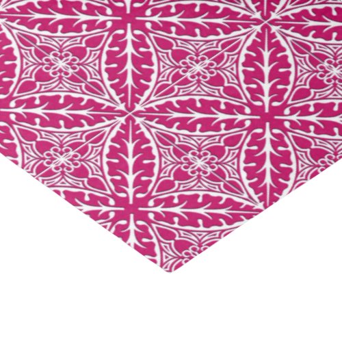 Moroccan tiles _ magenta and white tissue paper