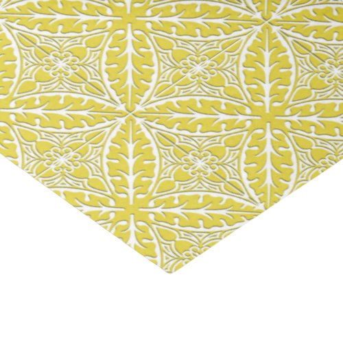 Moroccan tiles _ mustard gold and white tissue paper