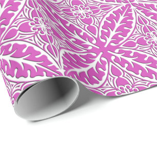 Moroccan tiles - orchid and white wrapping paper