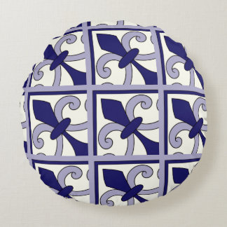 Moroccan Tiles Pattern #2 Round Pillow