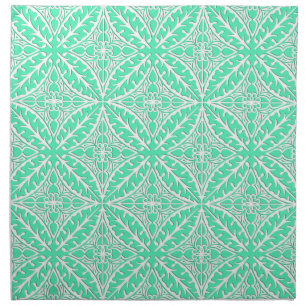 Moroccan tiles - robin's egg blue and white napkin