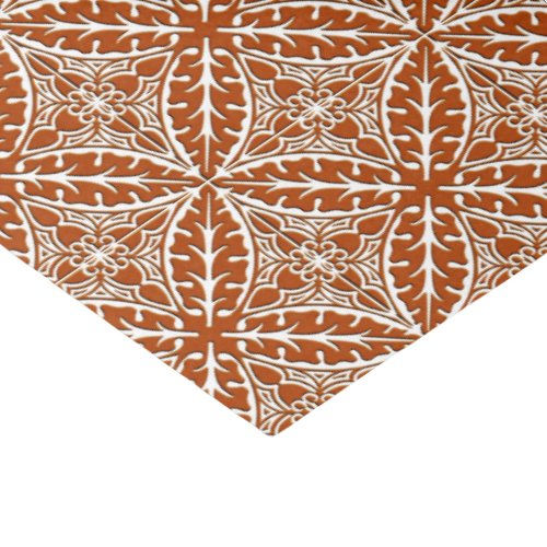Moroccan tiles _ rust brown and white tissue paper