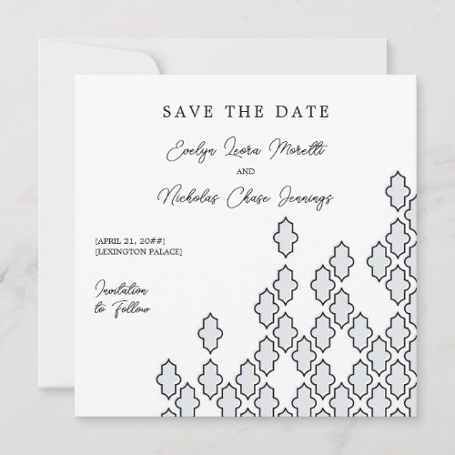 Moroccan Tiles Save The Date