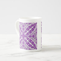Moroccan tiles - violet and white