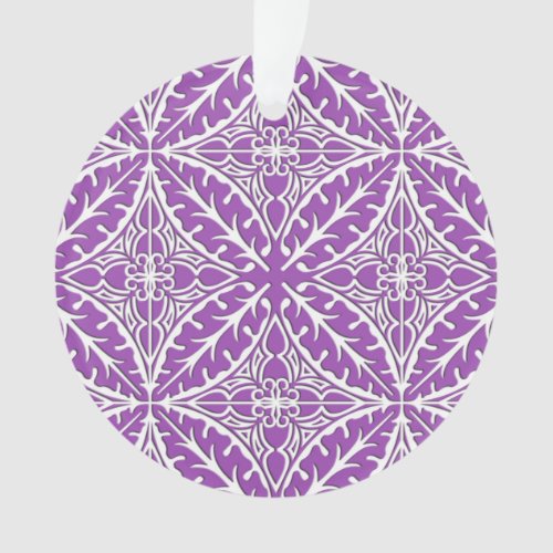 Moroccan tiles _ violet and white ornament