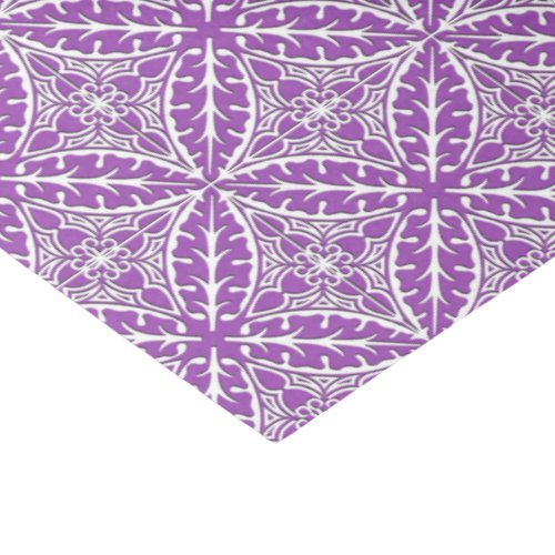 Moroccan tiles _ violet and white tissue paper