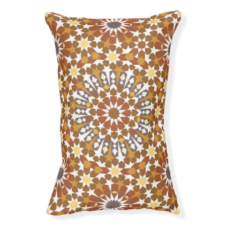 Moroccan traditional patternZellige style Pet Bed