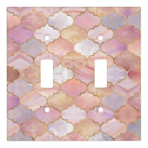 Moroccan trellis Pastel Mineral Textures Light Switch Cover