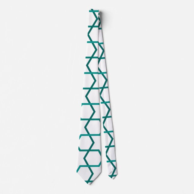 Moroccan weave pattern neck tie (Front)
