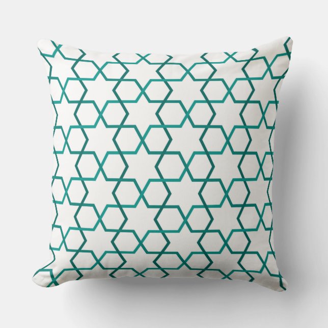 Moroccan weave pattern throw pillow (Front)