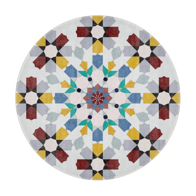 Moroccan Zelije !Moroccan Zellige Cutting Board (Front)