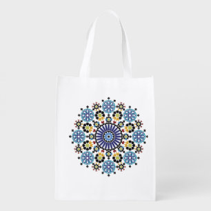 Moroccan Zelije !Moroccan Zellige Grocery Bag