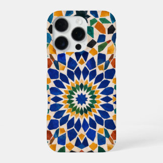 Moroccan Zellige Mosaic Phone Case | Blue & Orange